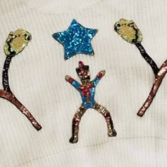 HOLIDAY COLLECTION Christmas Sweater Sequins - Picture 4 of 4